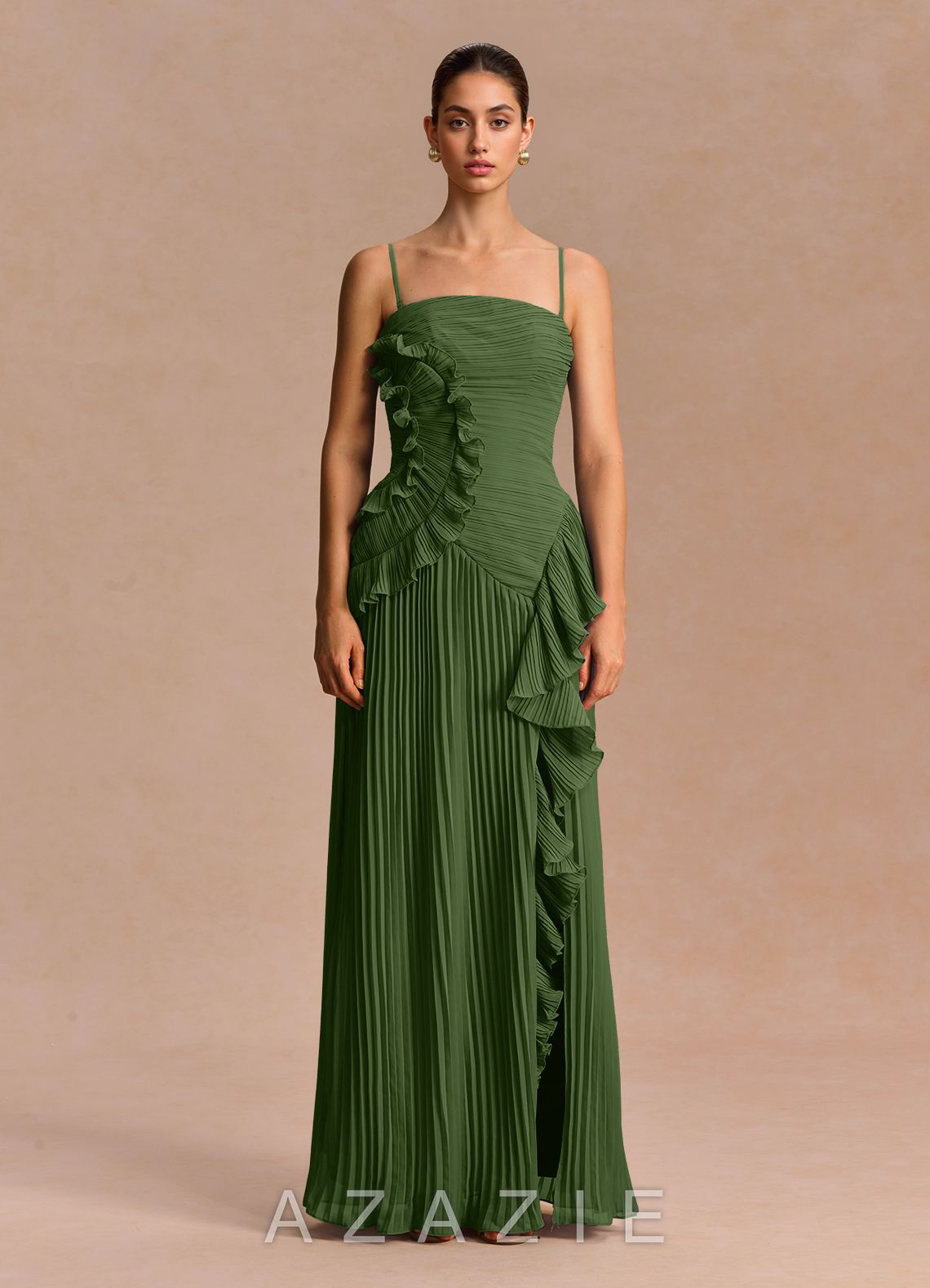 Brylee {color} Maxi Dress  sp_olive_#111401