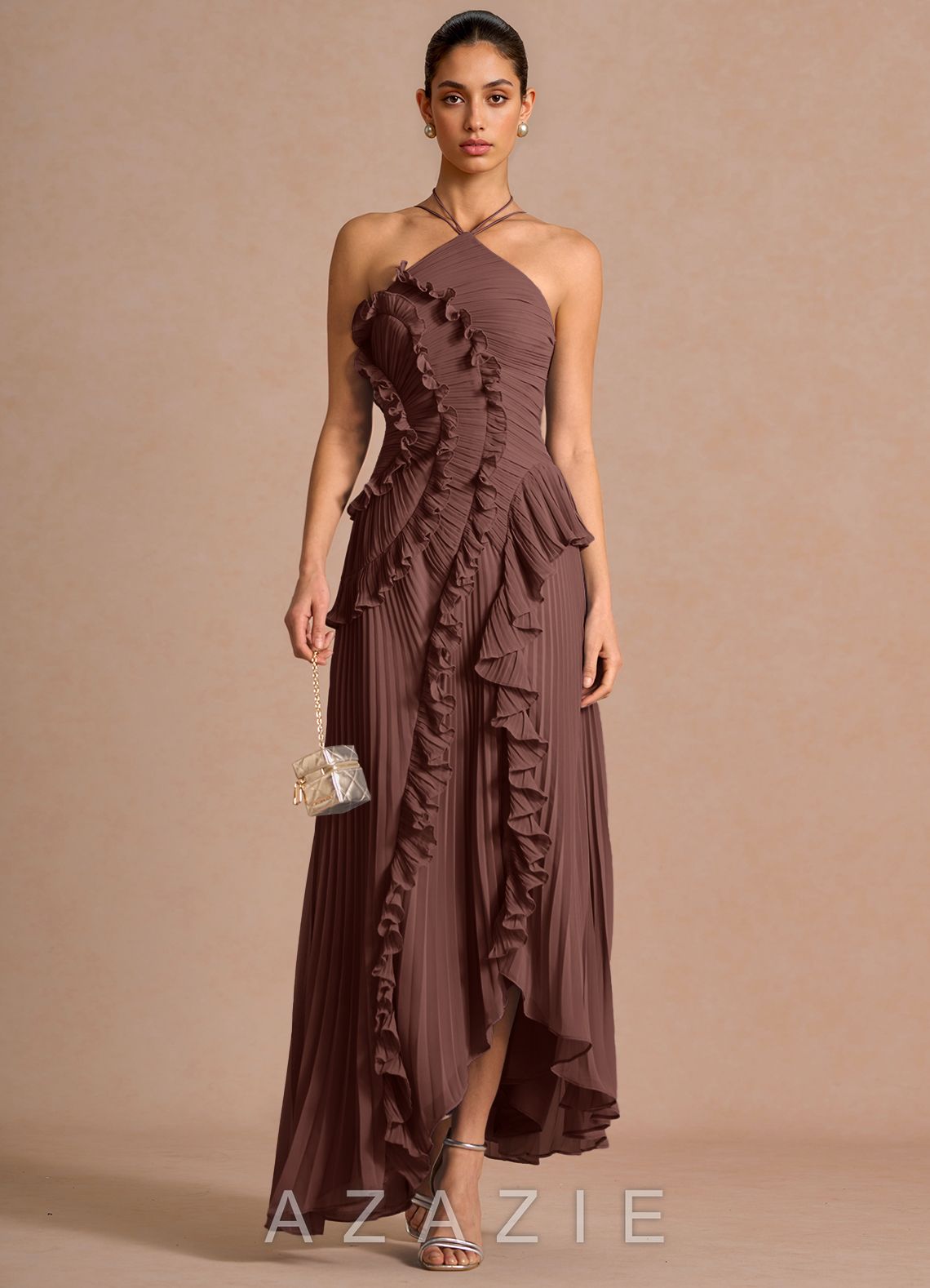 Hatsu {color} Maxi Dress  mocha_coco_#134126