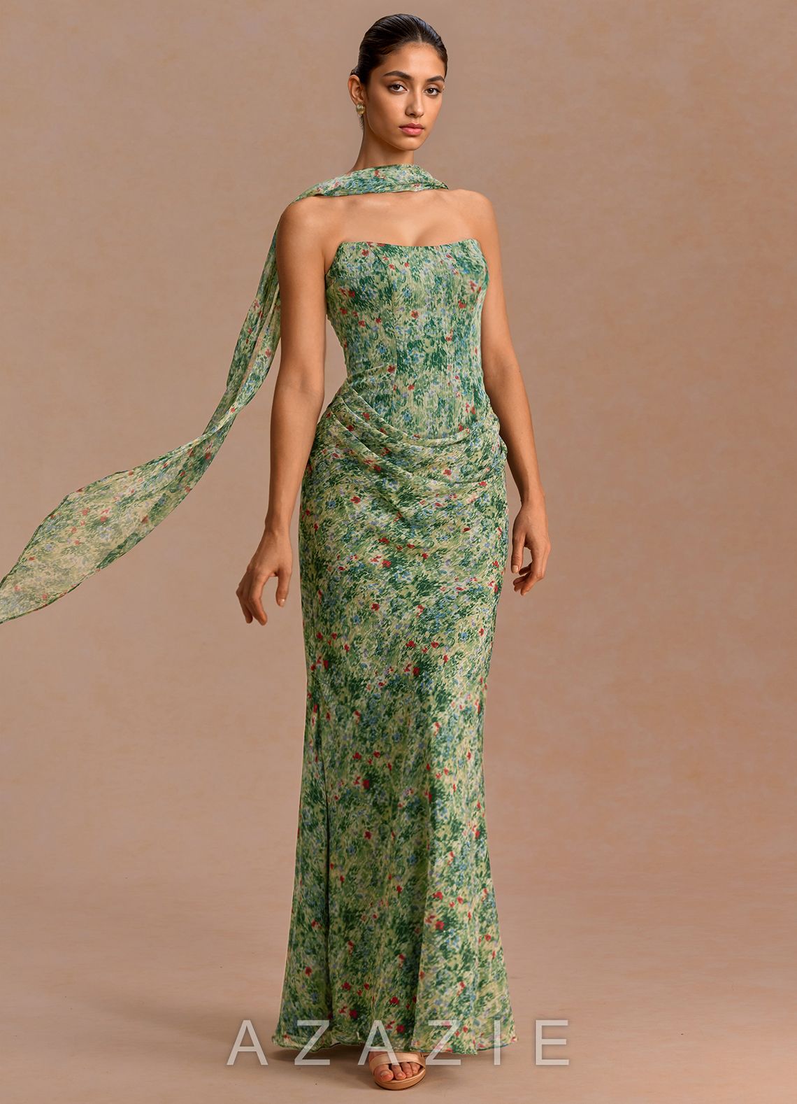 Cosima {color} Maxi Dress  sp_green_floral_#gf134901