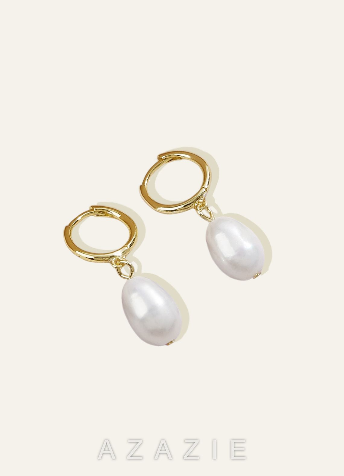 Golden Pearl Earrings