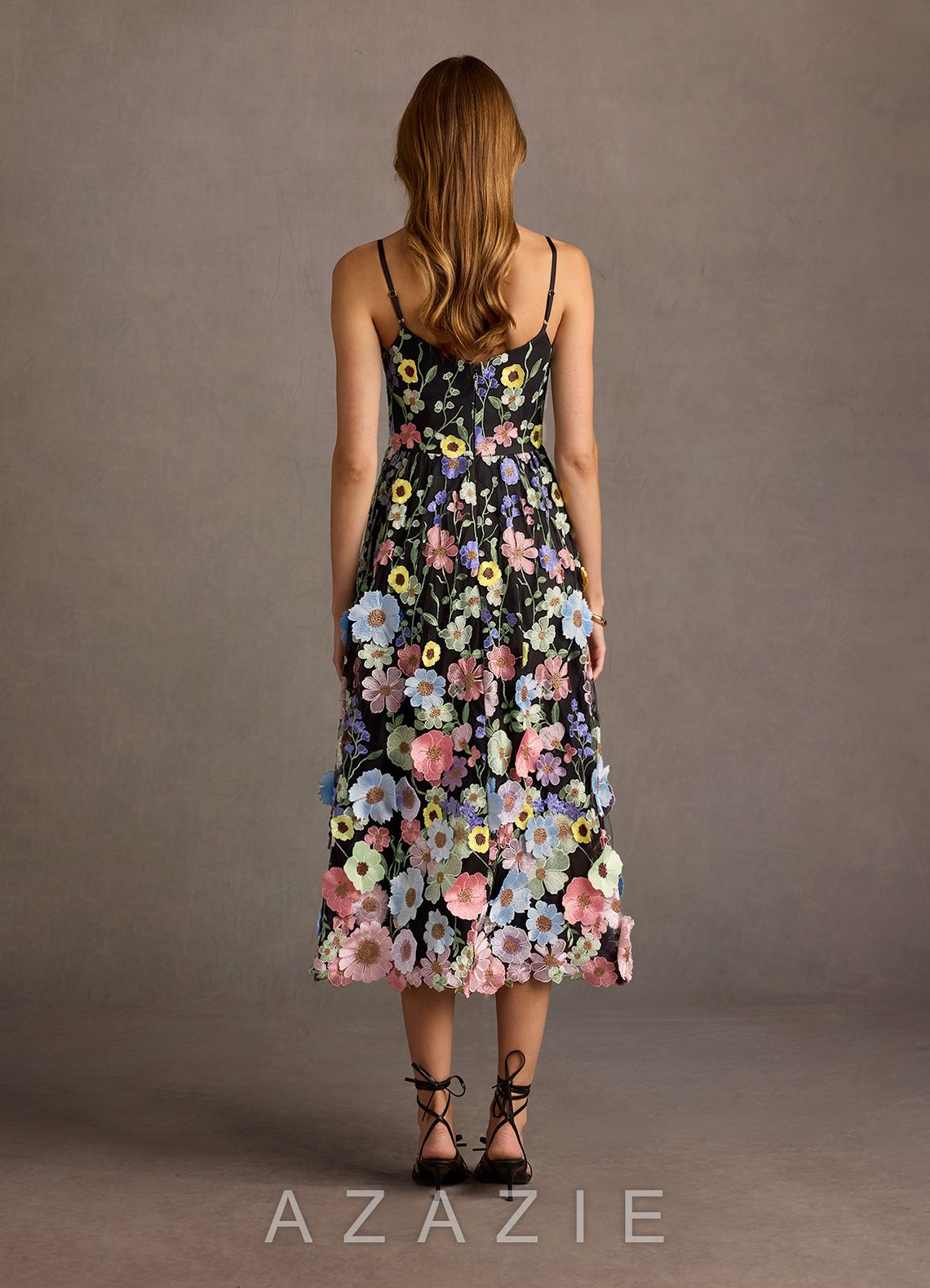 Nia {color} Floral Midi Dress  sp_black/multi_#bm134262