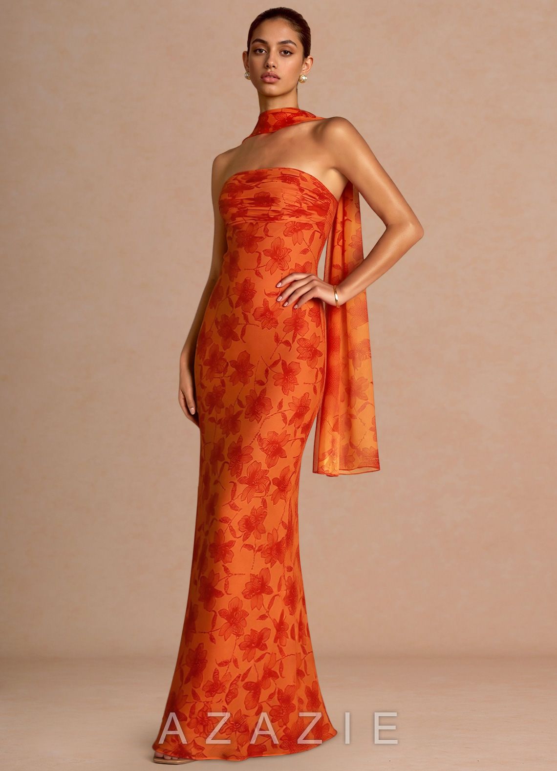 Aisha {color} Maxi Dress  sp_tangerine_#te134835