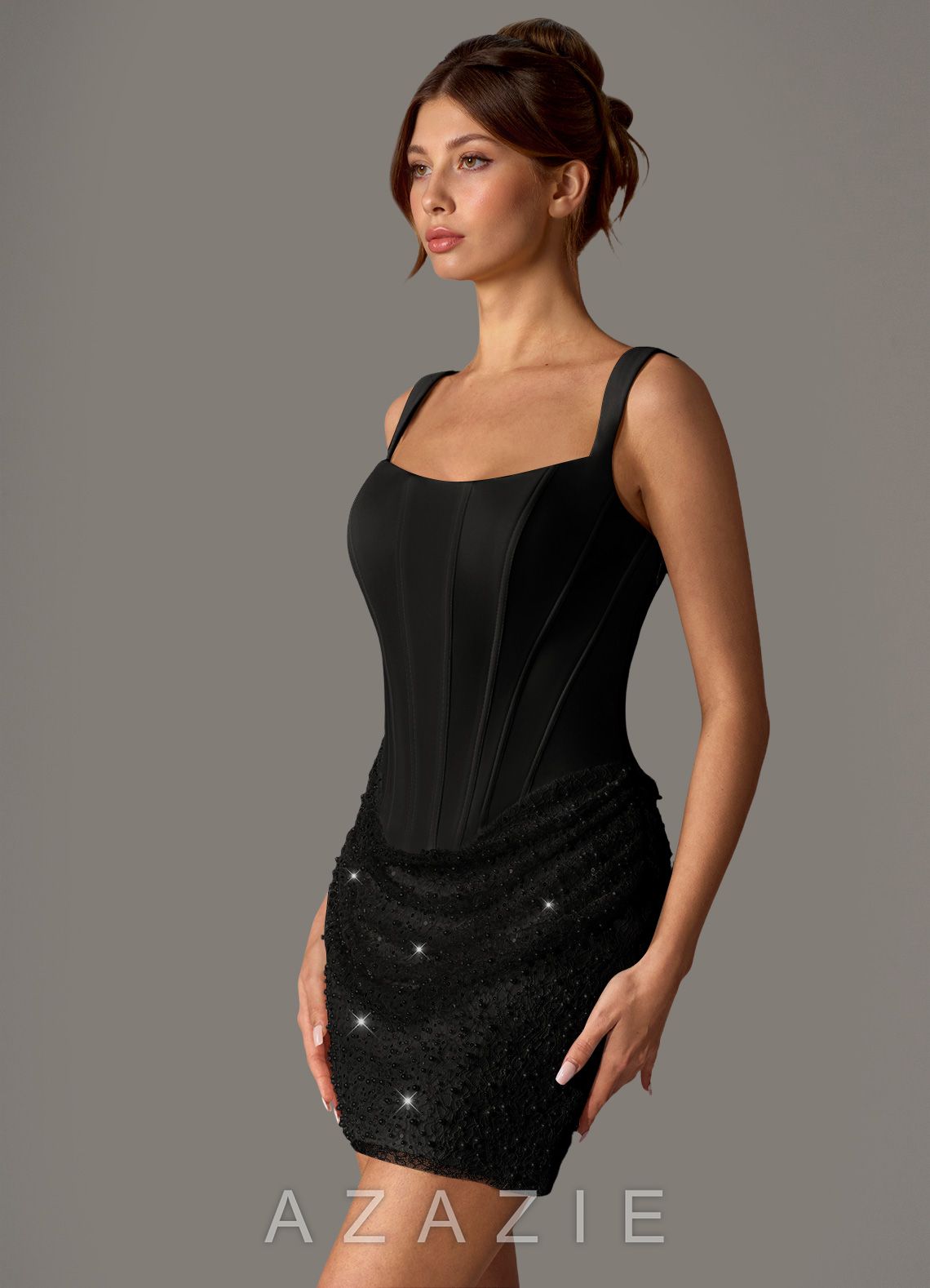 Niamh {color} Mini Dress  black