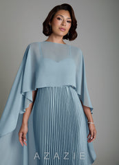Azazie Micah Dusty Blue A-Line Corset Stretch Satin Convertible Dress dusty_blue