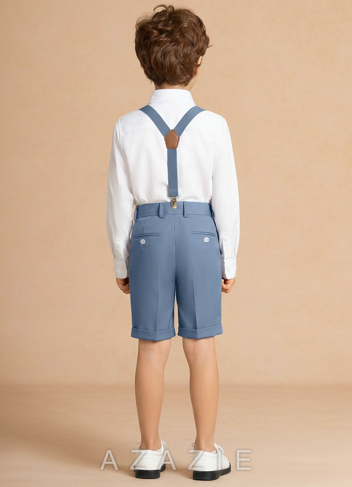 Finn Dusty Blue Boy 4-Piece Shorts Suit