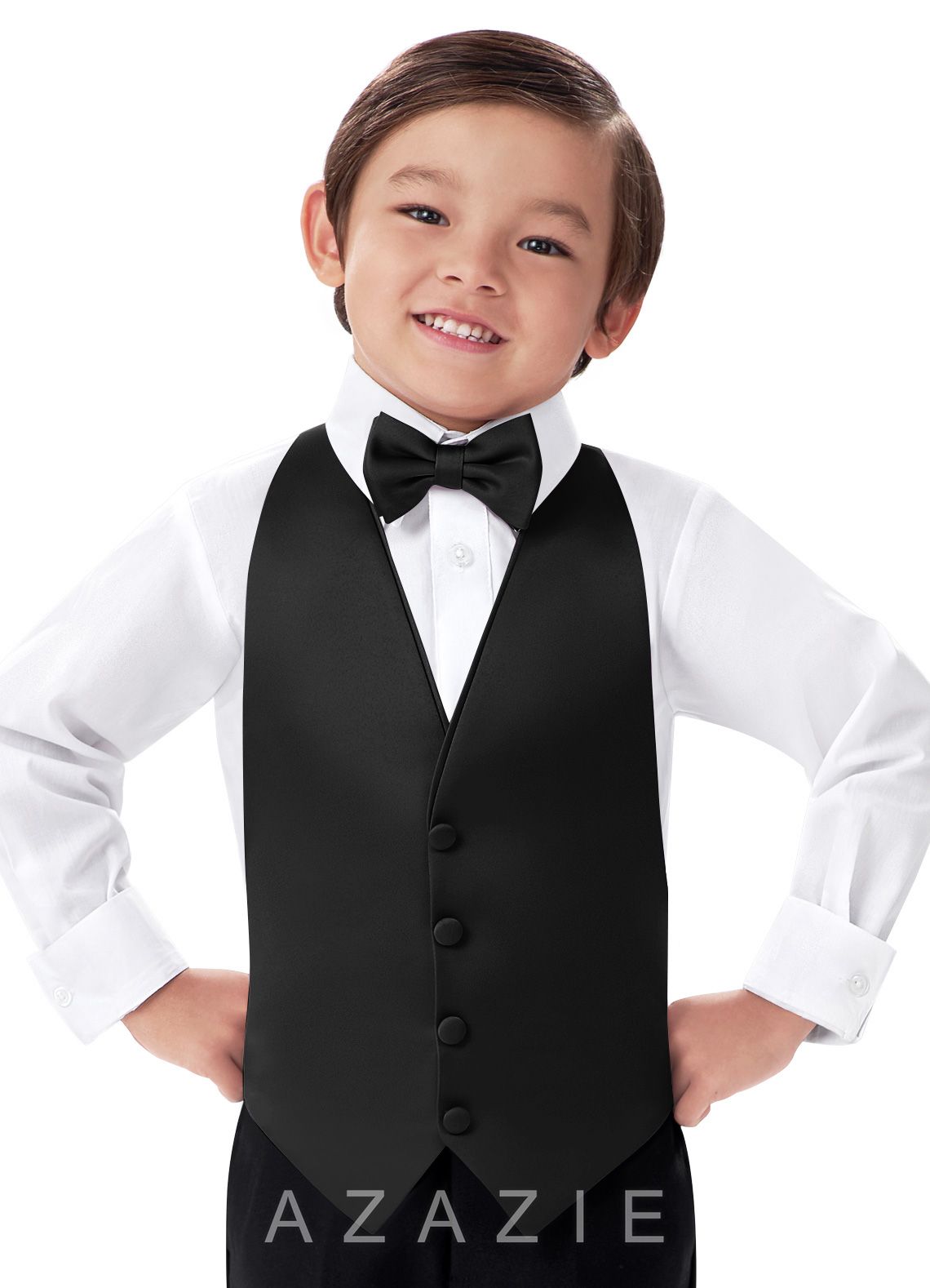 Boy's Matte Satin Vest