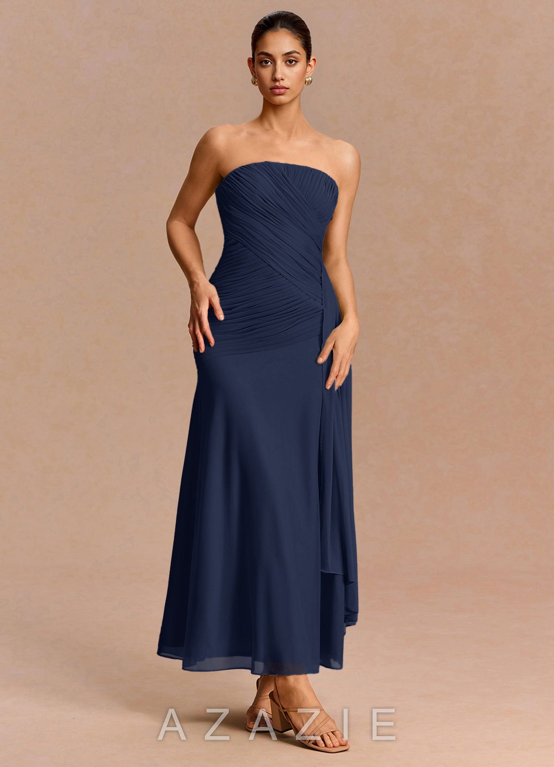 Monet {color} Maxi Dress  navy_#ny134188