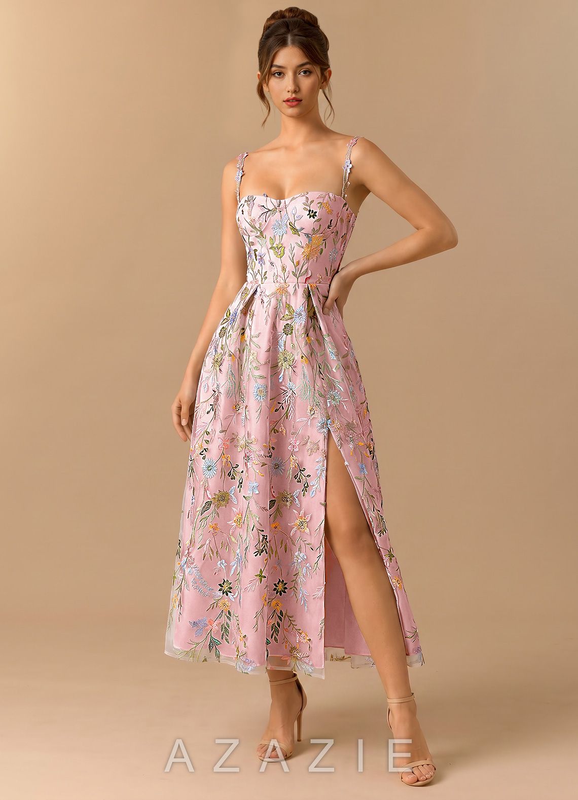 Skyler {color} Midi Dress  sp_candy_pink_#cp134324