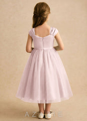 Azazie Yosemite Blushing Pink Ball-Gown Sweetheart Neckline Tulle Dress blushing_pink