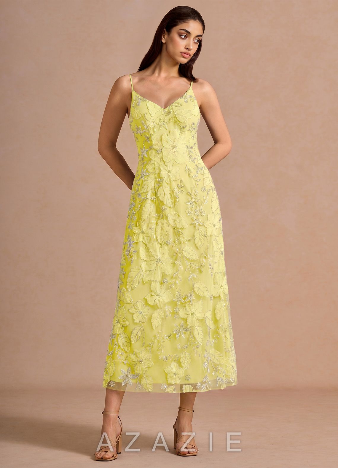 Joreth {color} Midi Dress  sp_lemon_sorbet_#ls134284