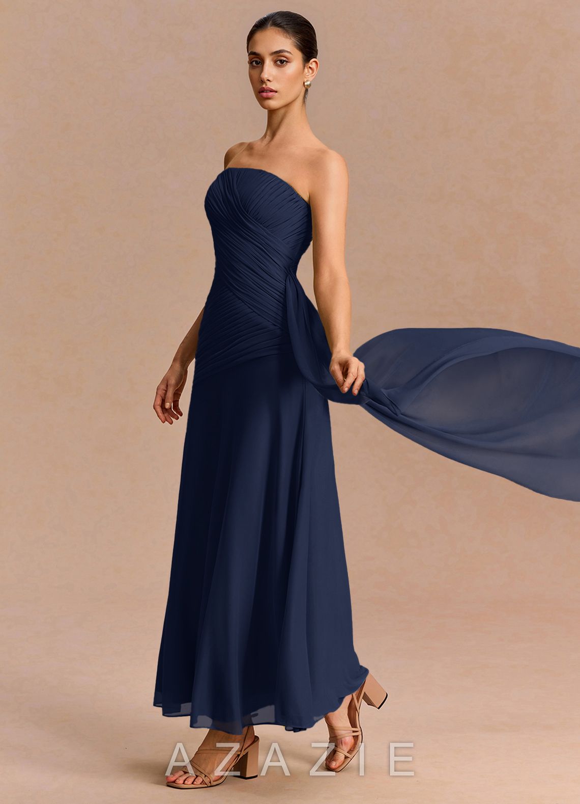 Monet {color} Maxi Dress  navy_#ny134188