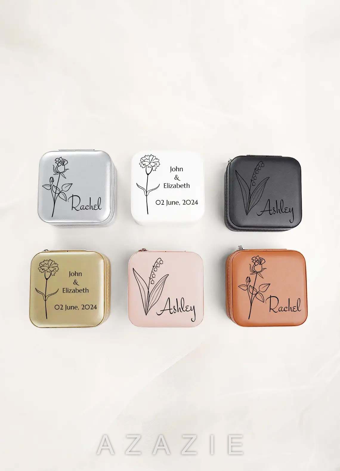 Personalized Jewelry Case  blushing_pink