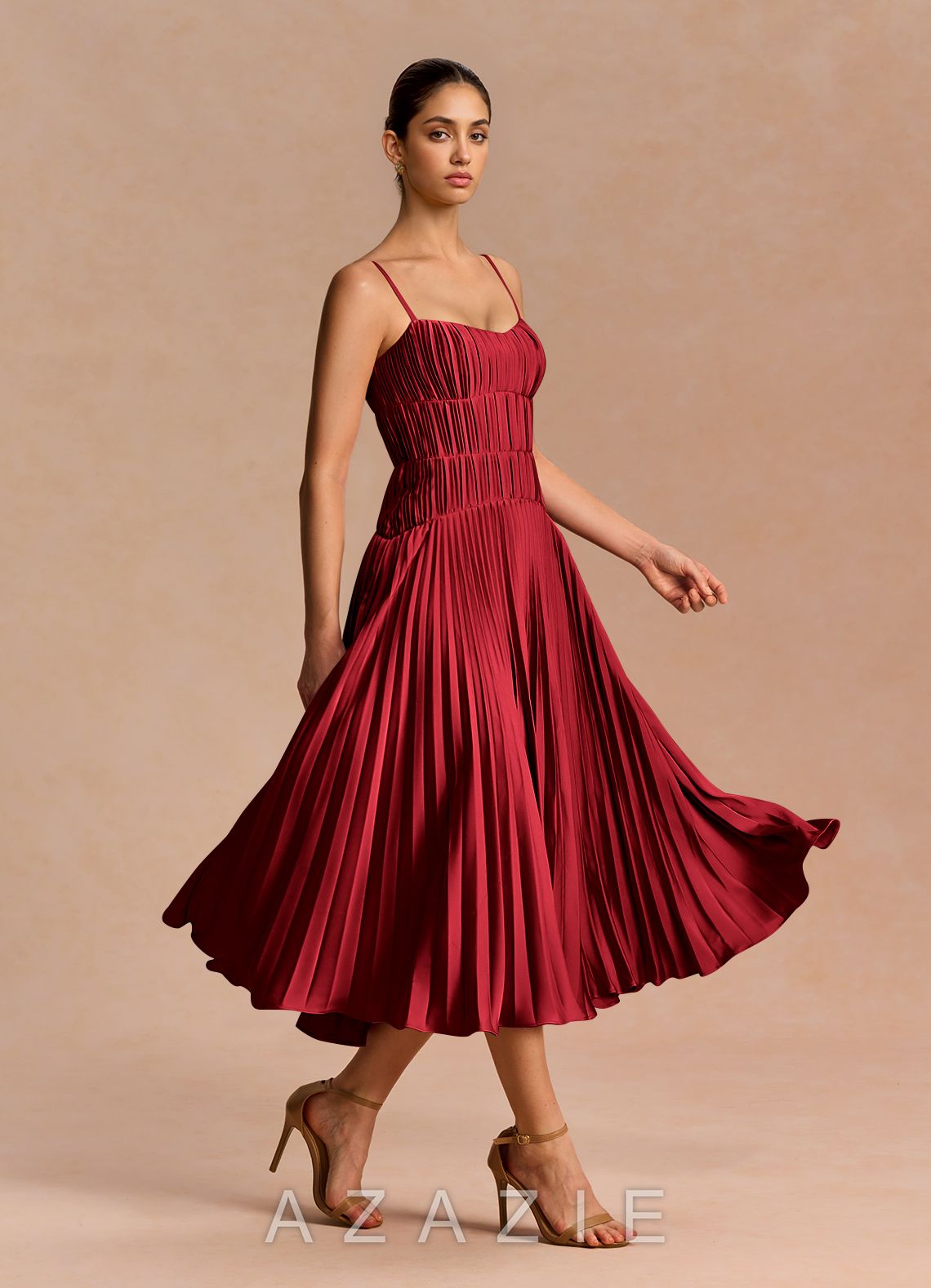 Jocasta {color} Midi Dress  cherry_red_#cr134195