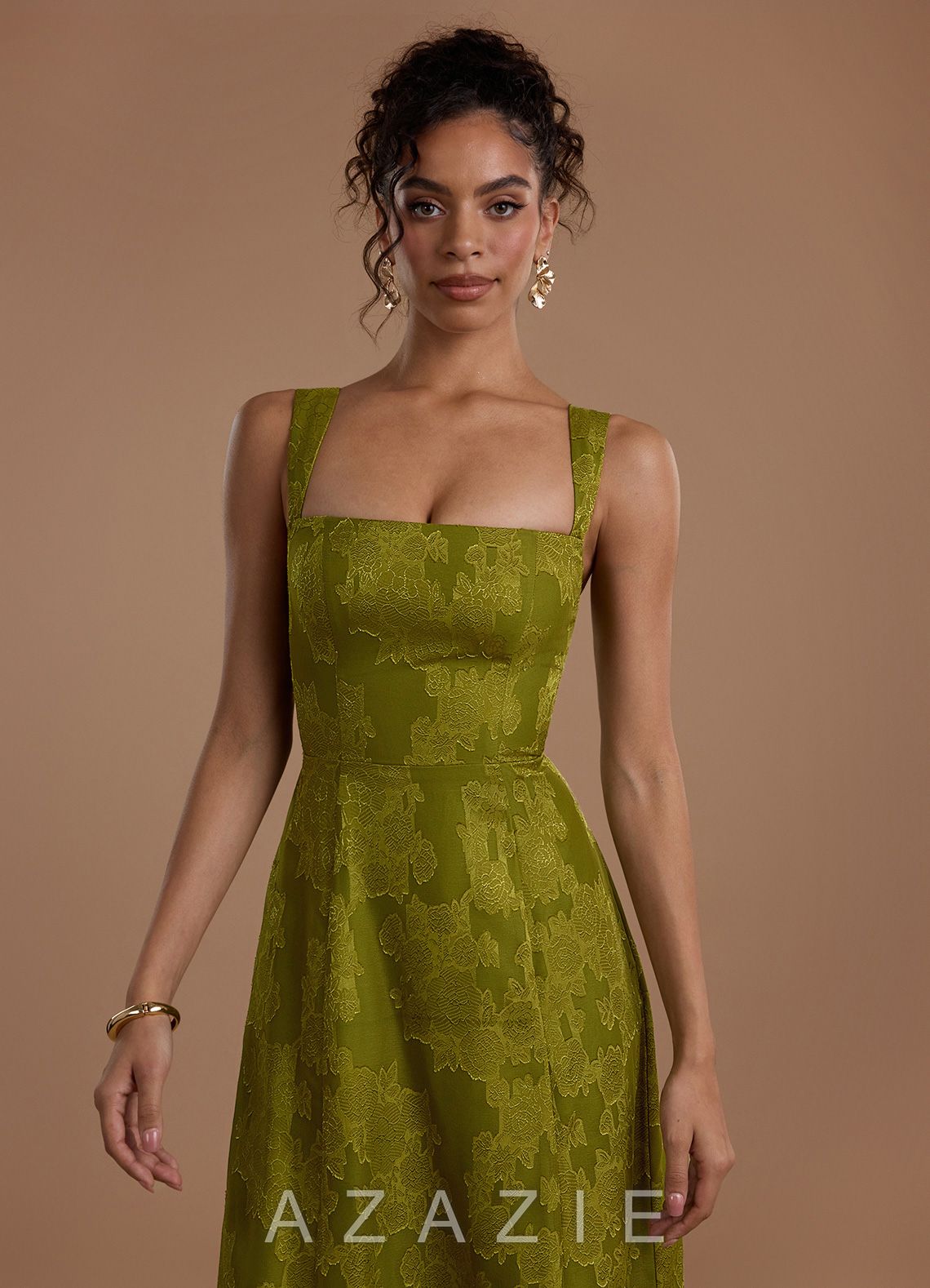 Georgie {color} Midi Dress  sp_lichen_gold_#lg134373
