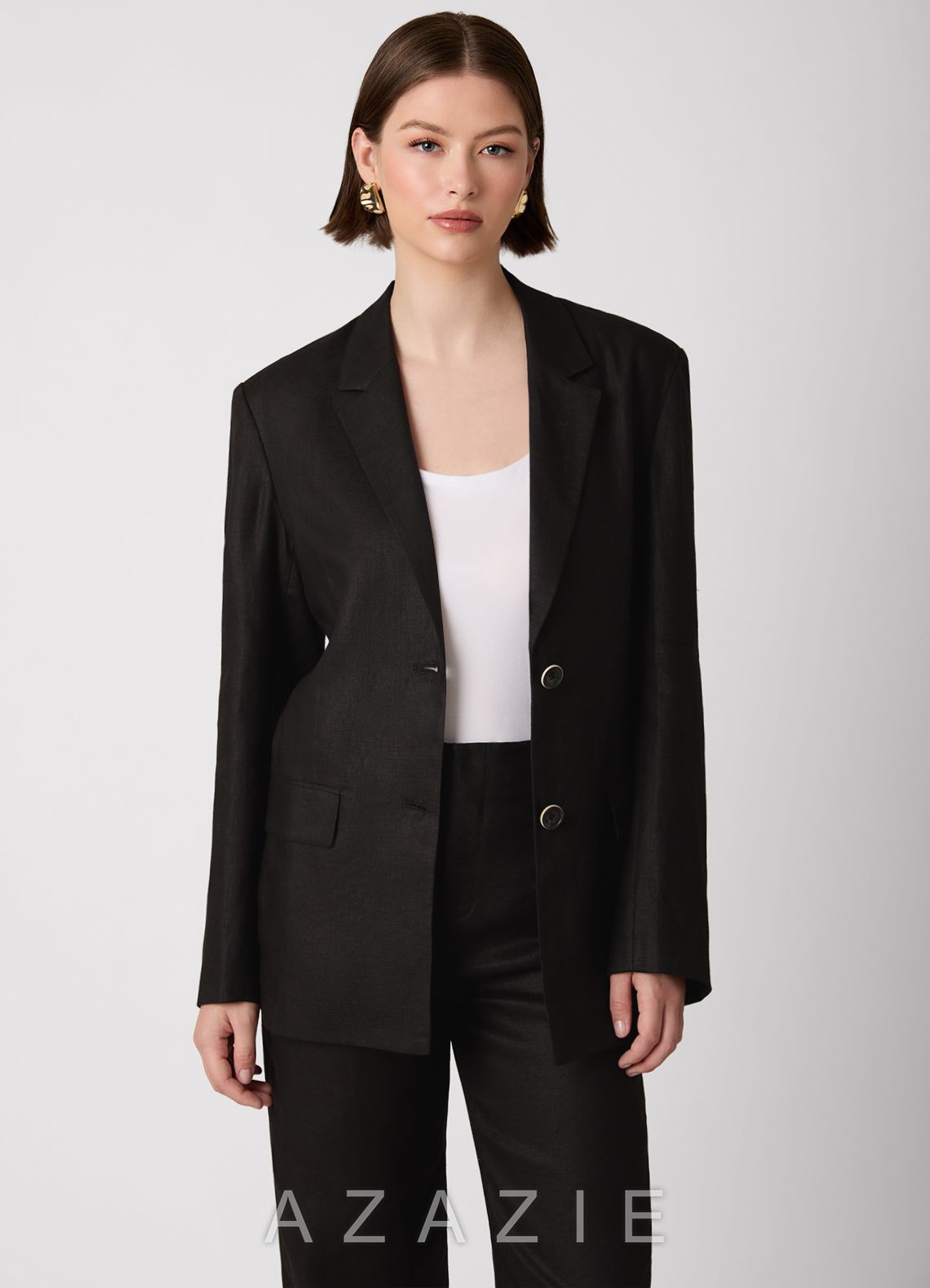 100% European Linen Blazer