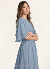 Azazie Matching Color Chiffon Double Layer Shawl