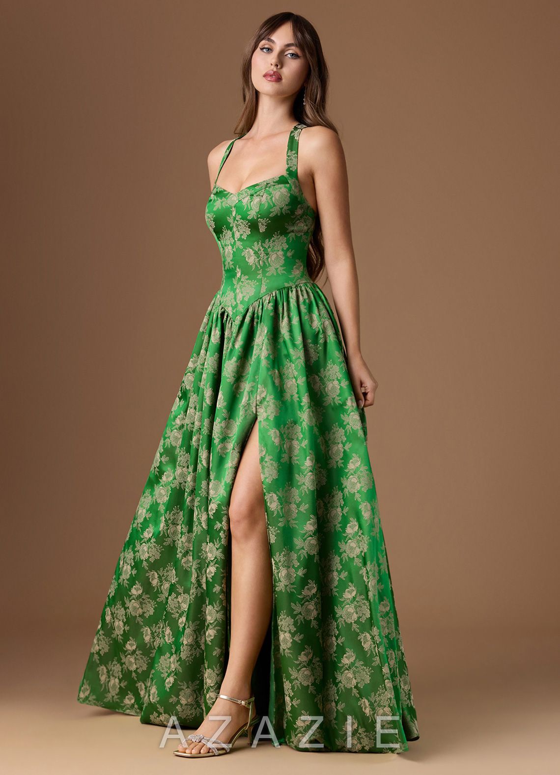 Remie {color} Maxi Dress  sp_green_bloom_#gb134304