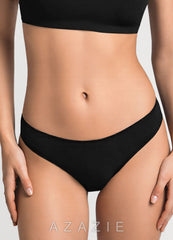 Azazie Wide-band Thong  black