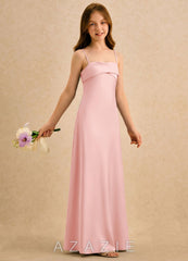 Azazie Mirabella Girls Formal Powder Pink Sheath Sweetheart Neckline Stretch Satin Dress powder_pink
