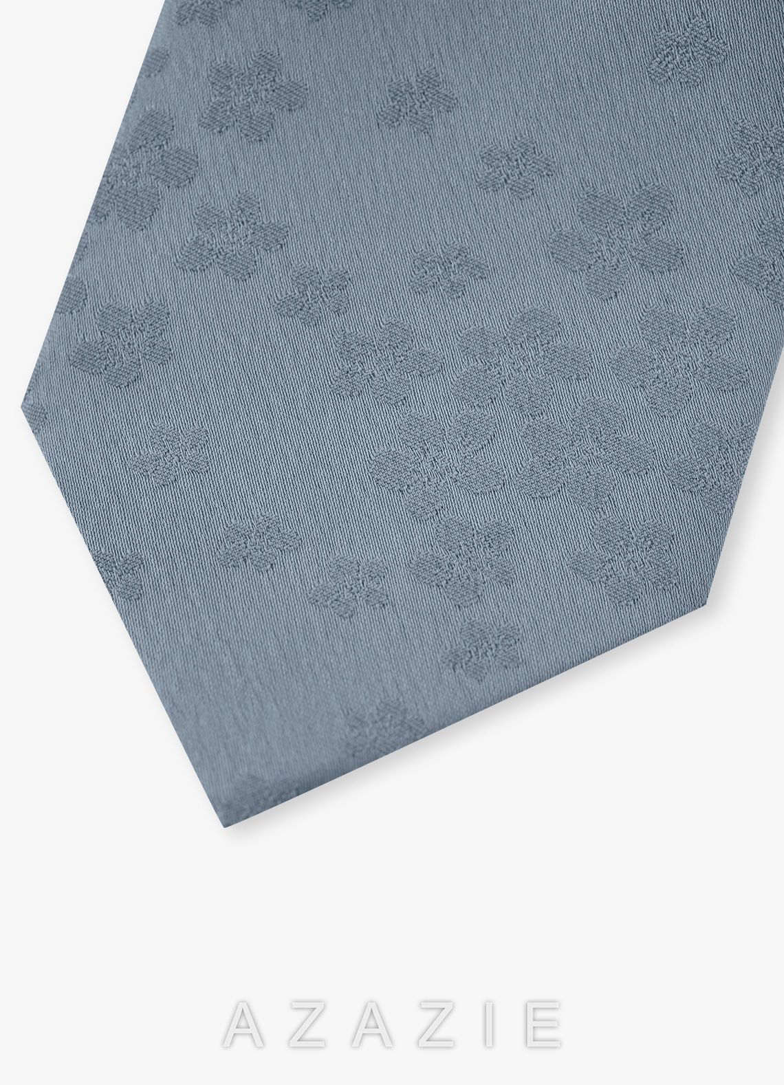 Jacquard Skinny Tie  dusty_blue