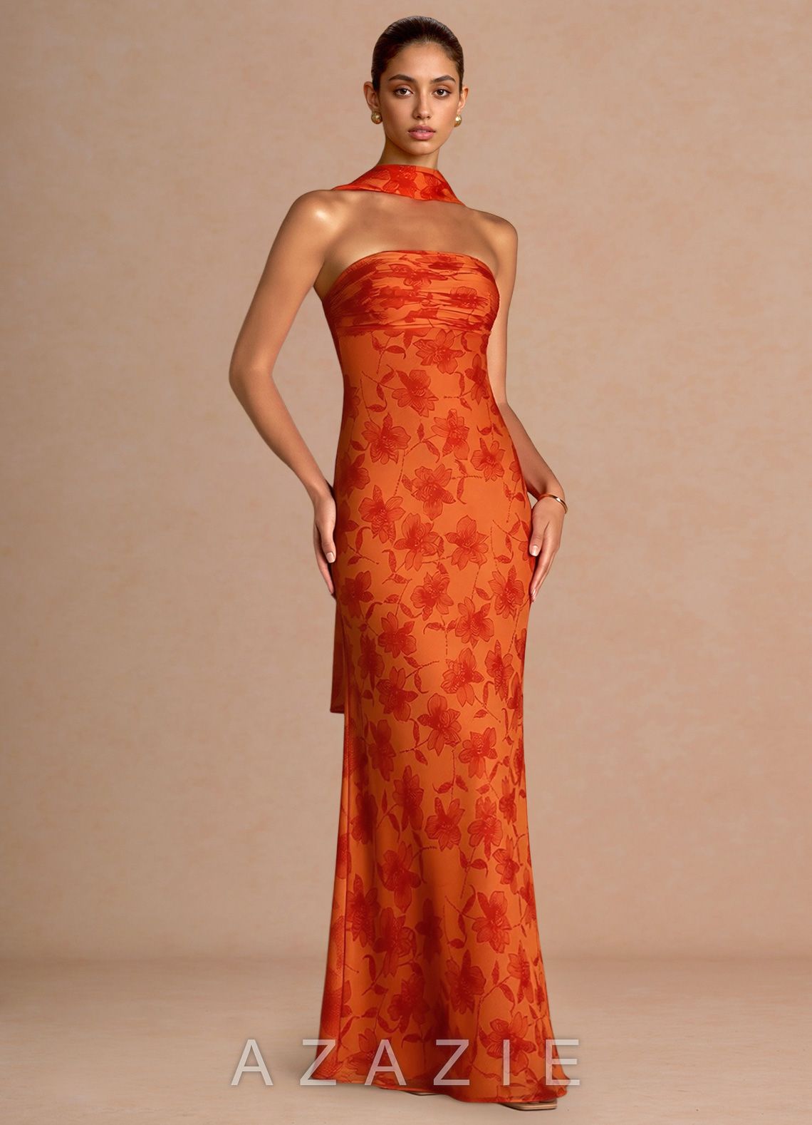 Aisha {color} Maxi Dress  sp_tangerine_#te134835