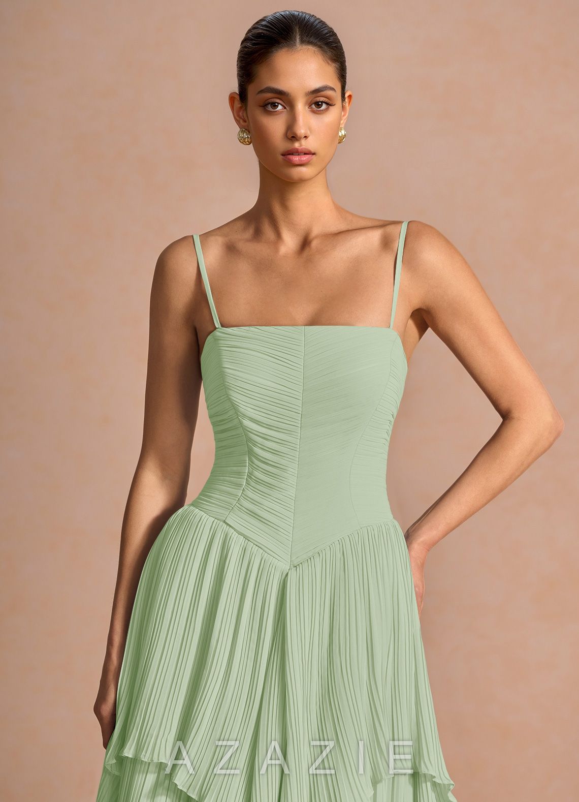 Kerensa {color} Midi Dress  sp_light_green_#lg134241