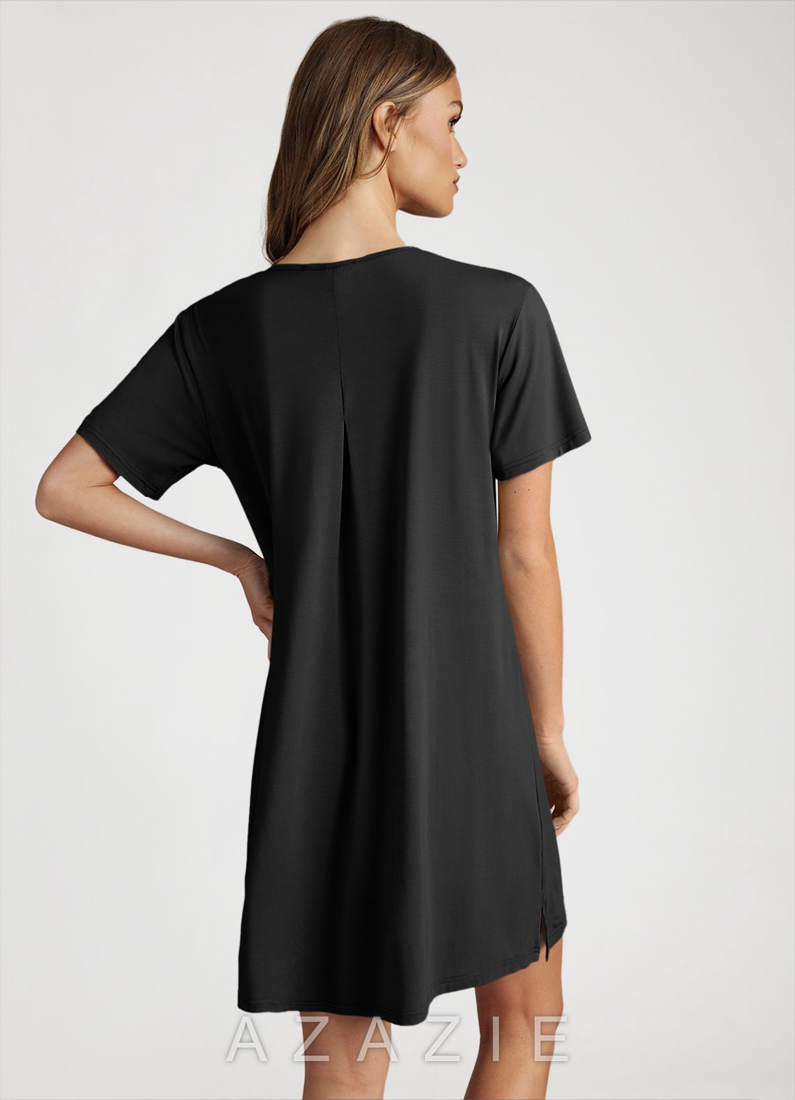 Bamboo Fiber T-Shirt Dress  black