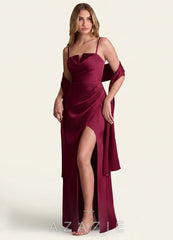 Azazie Matching Color Stretch Satin Shawl