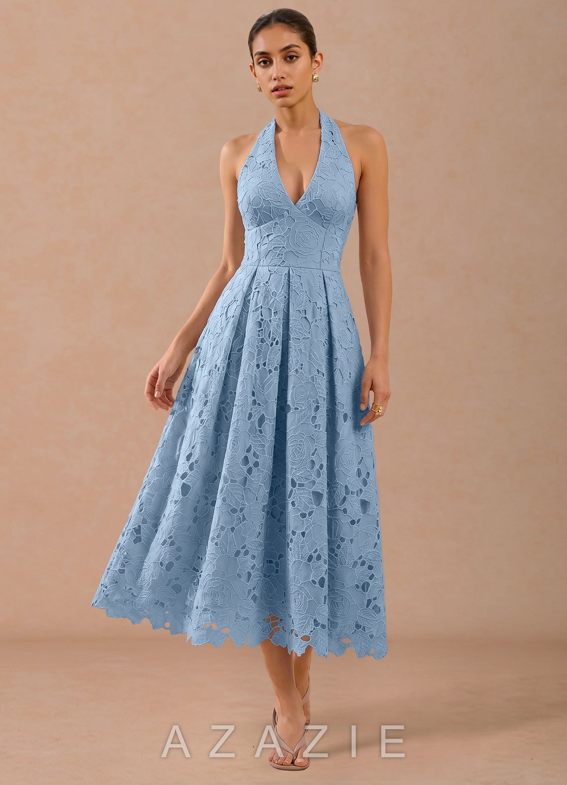 Ilyssae {color} Midi Dress  sp_light_blue_#lb134396