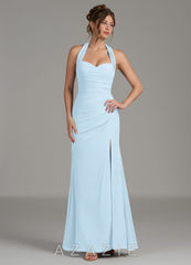 Azazie Destiny Sky Blue Mermaid Sweetheart Neckline Chiffon Dress sky_blue