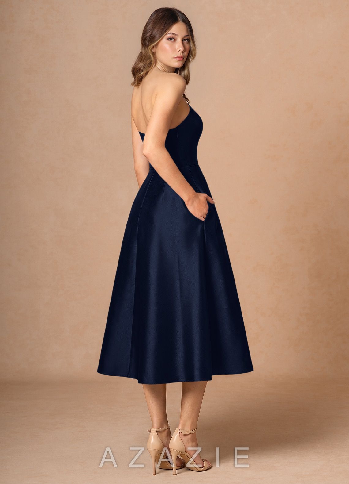 Adrianna {color} Midi Dress  navy_#ny134188