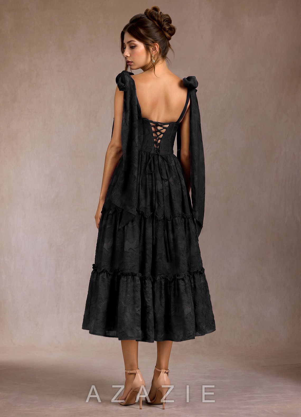 Vilma {color} Midi Dress  sp_black_#bk134280