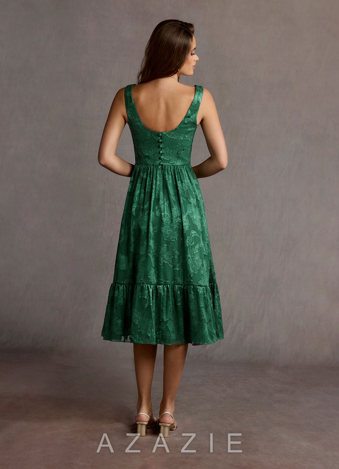 Kenya {color} Midi Dress  sp_dark_green_#134292