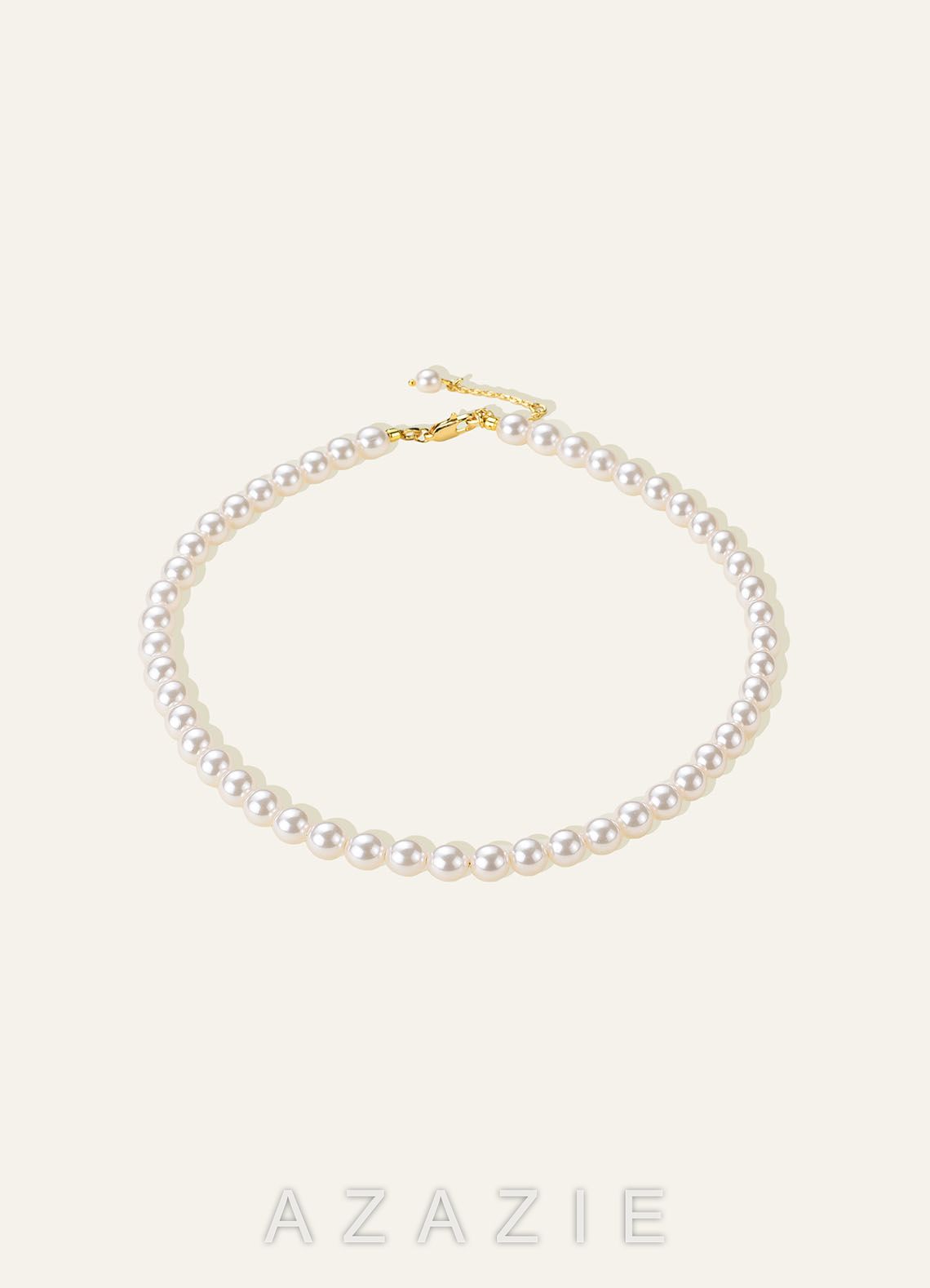 Classic Pearl Necklace  white