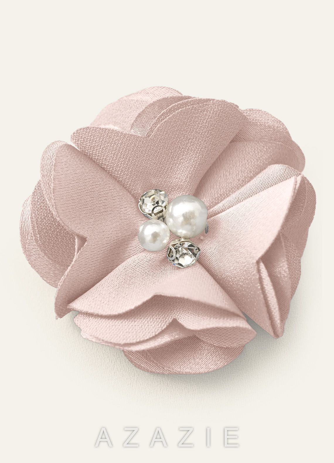Four-Piece Matching Color Stretch Satin Hair Clip Set