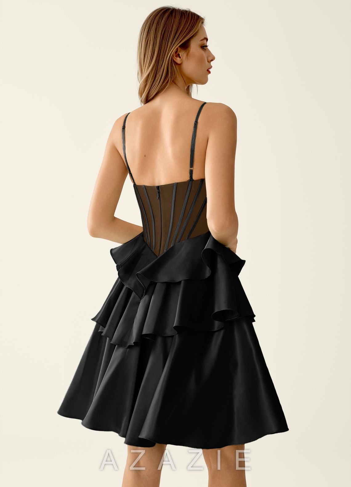Aurisse Black Mini Dress