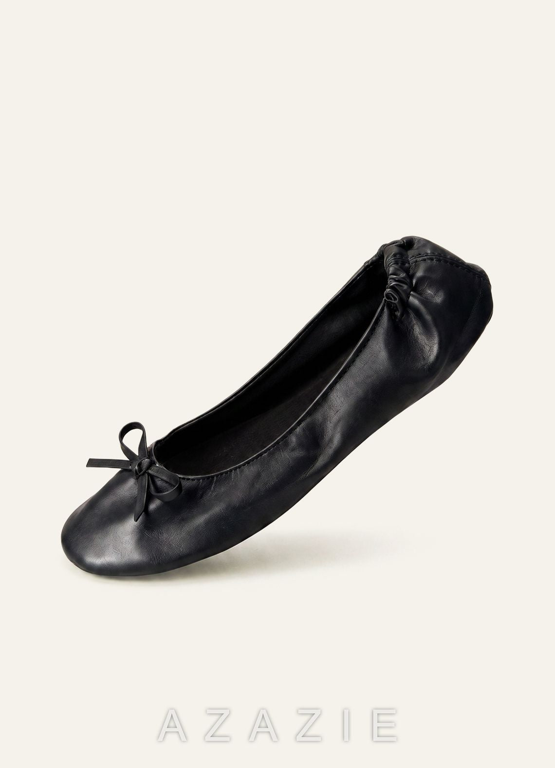 Rescue Flats Roll Up Ballet Flats for Weddings  black