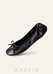 Rescue Flats Roll Up Ballet Flats for Weddings  black