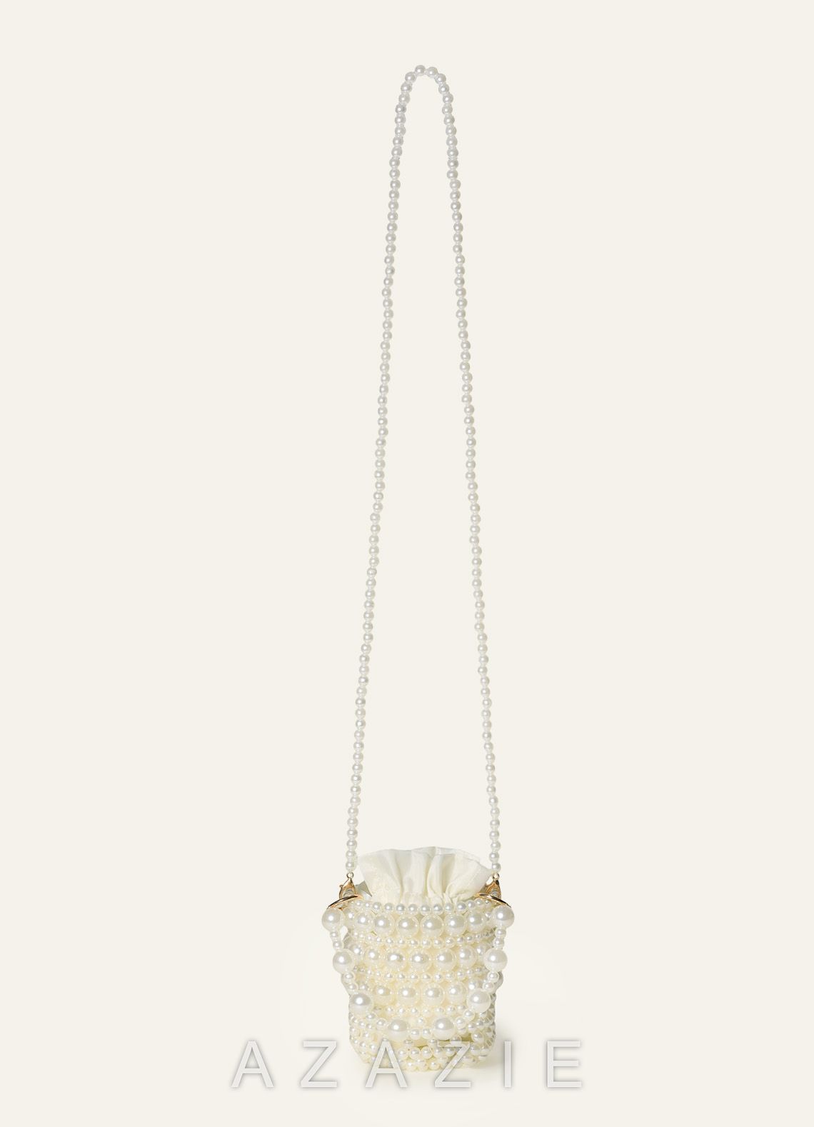 Pearl Bucket Bag with Dual Detachable Straps