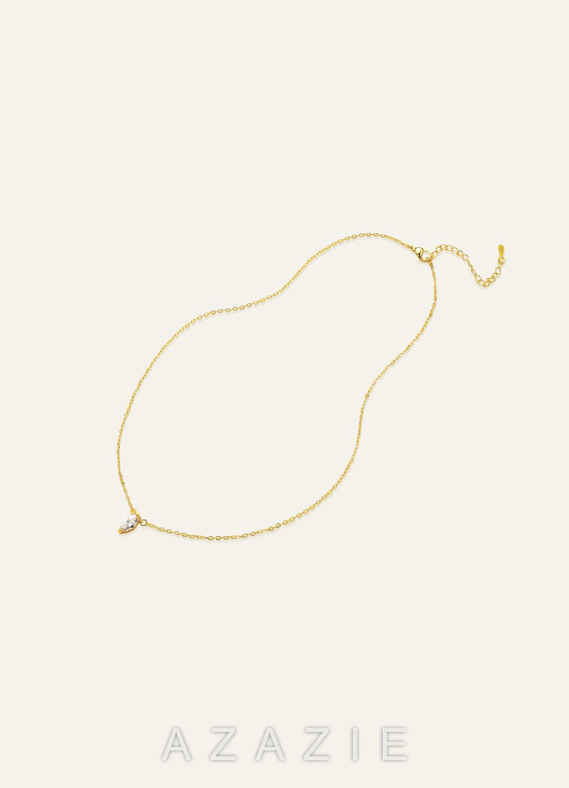 Marquise Zirconia Pendant Necklace