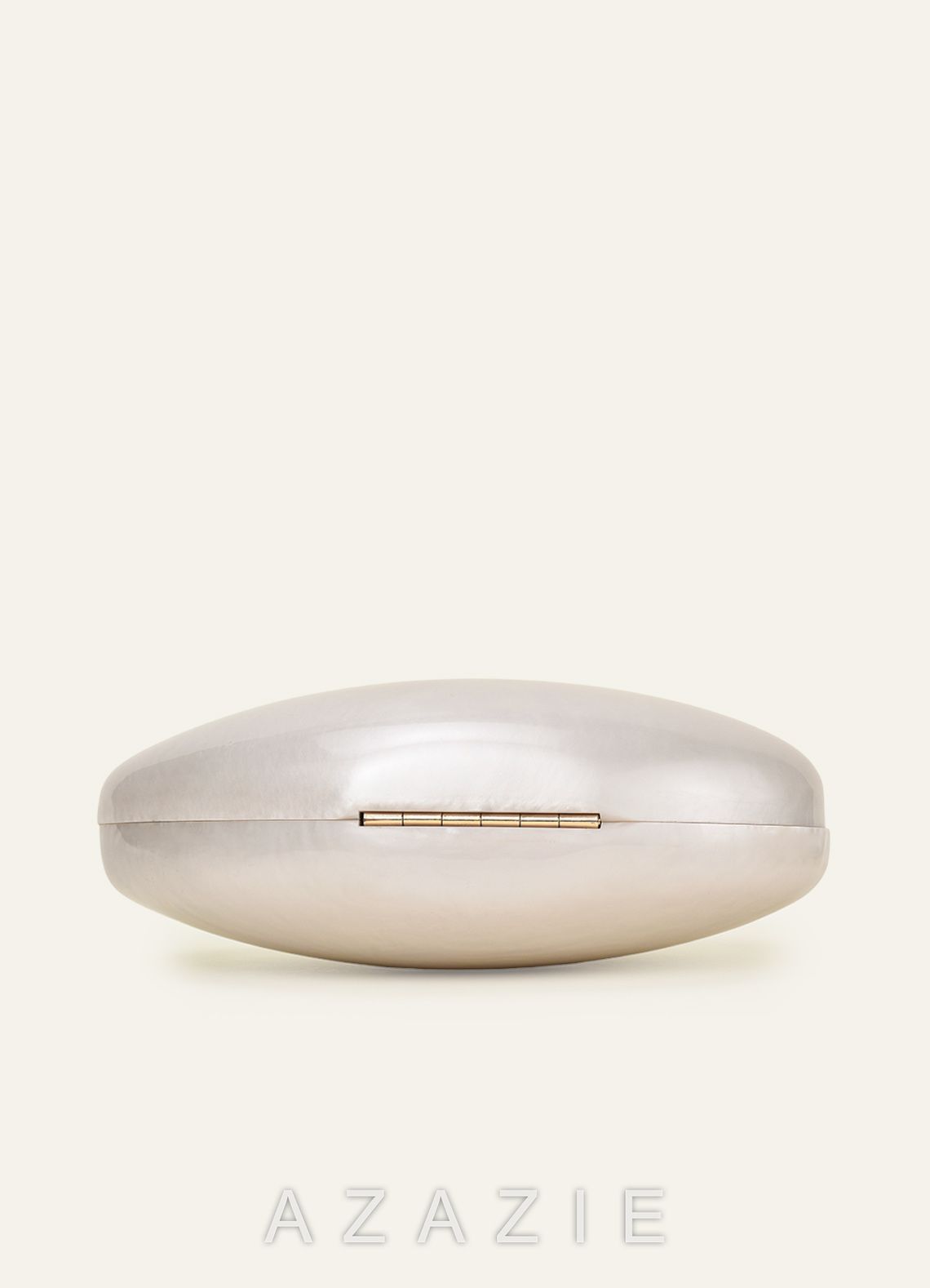 Modern Marble Effect Acrylic Clutch Bag  ivory