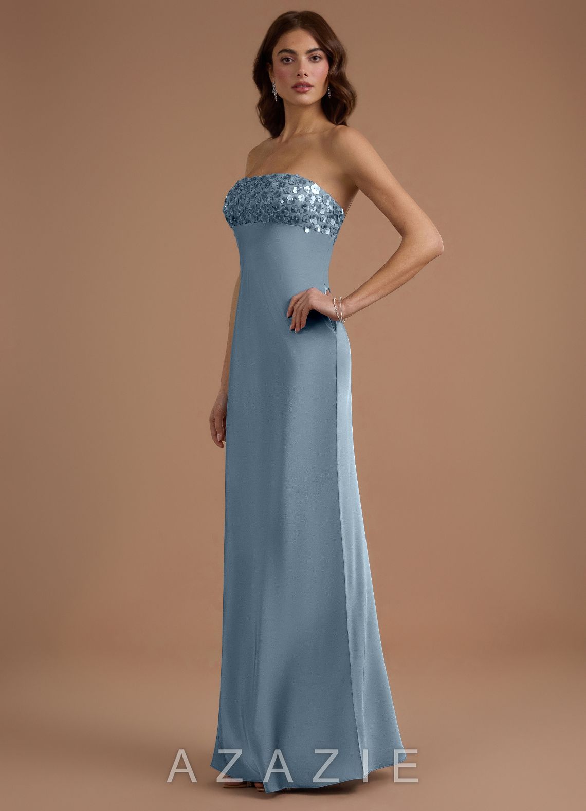 Narah {color} Maxi Dress  powder_blue_#pb134119