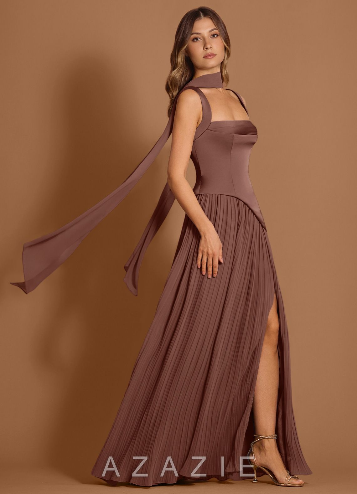 Stephanie {color} Maxi Dress  mocha_coco_#134126