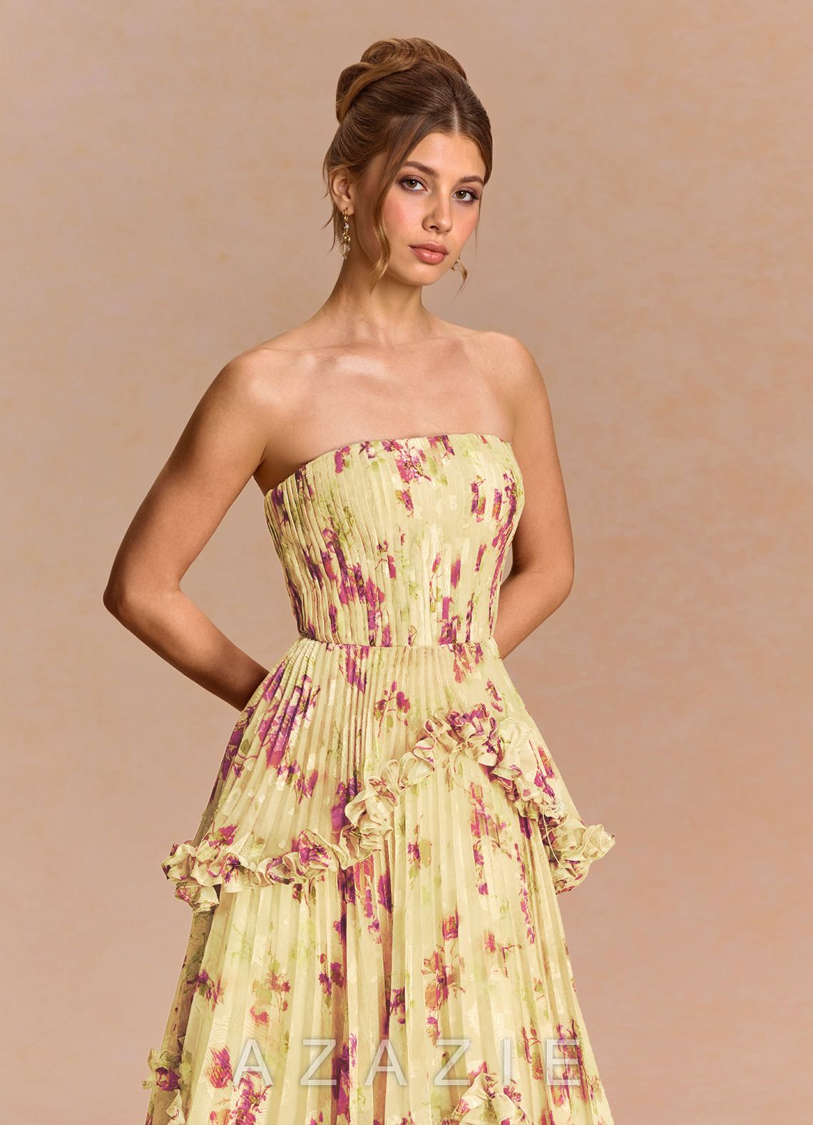 Freja {color} Maxi Dress  sp_light_yellow_#ly337