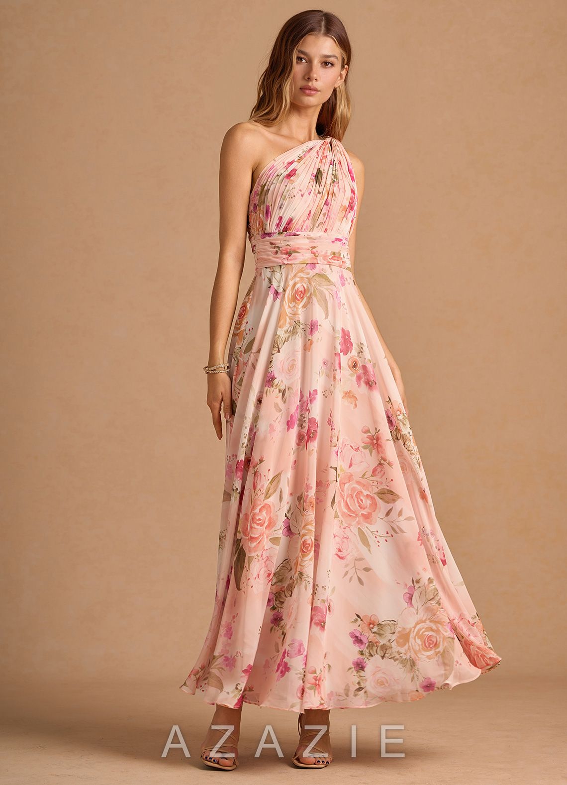 Noelle {color} Maxi Dress  sp_abstract_bouquet_floral_#111401