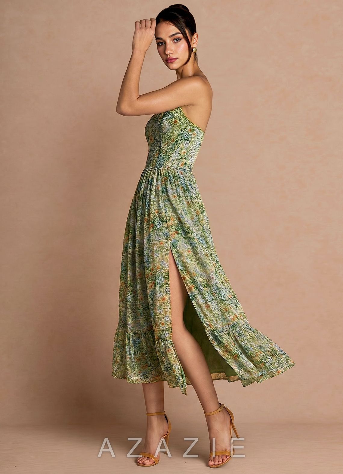 Portia {color} Midi Dress  sp_green_floral_#gf134901