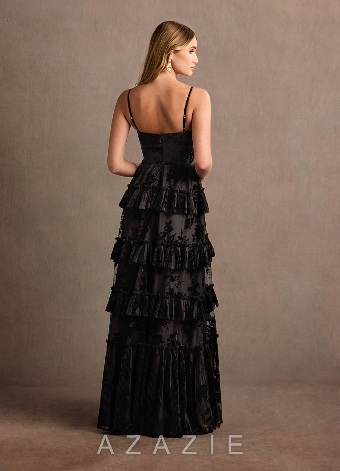 Cammy {color} Ruffle Maxi Dress  sp_black_#bk1343211