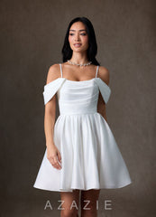 Azazie Anne Diamond White A-Line Satin Dress diamond_white