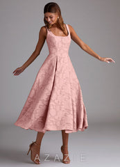 Adelie {color} A-line Midi Dress  sp_haze_pink_#hp134328