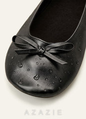 Rescue Flats Roll Up Ballet Flats for Weddings  black